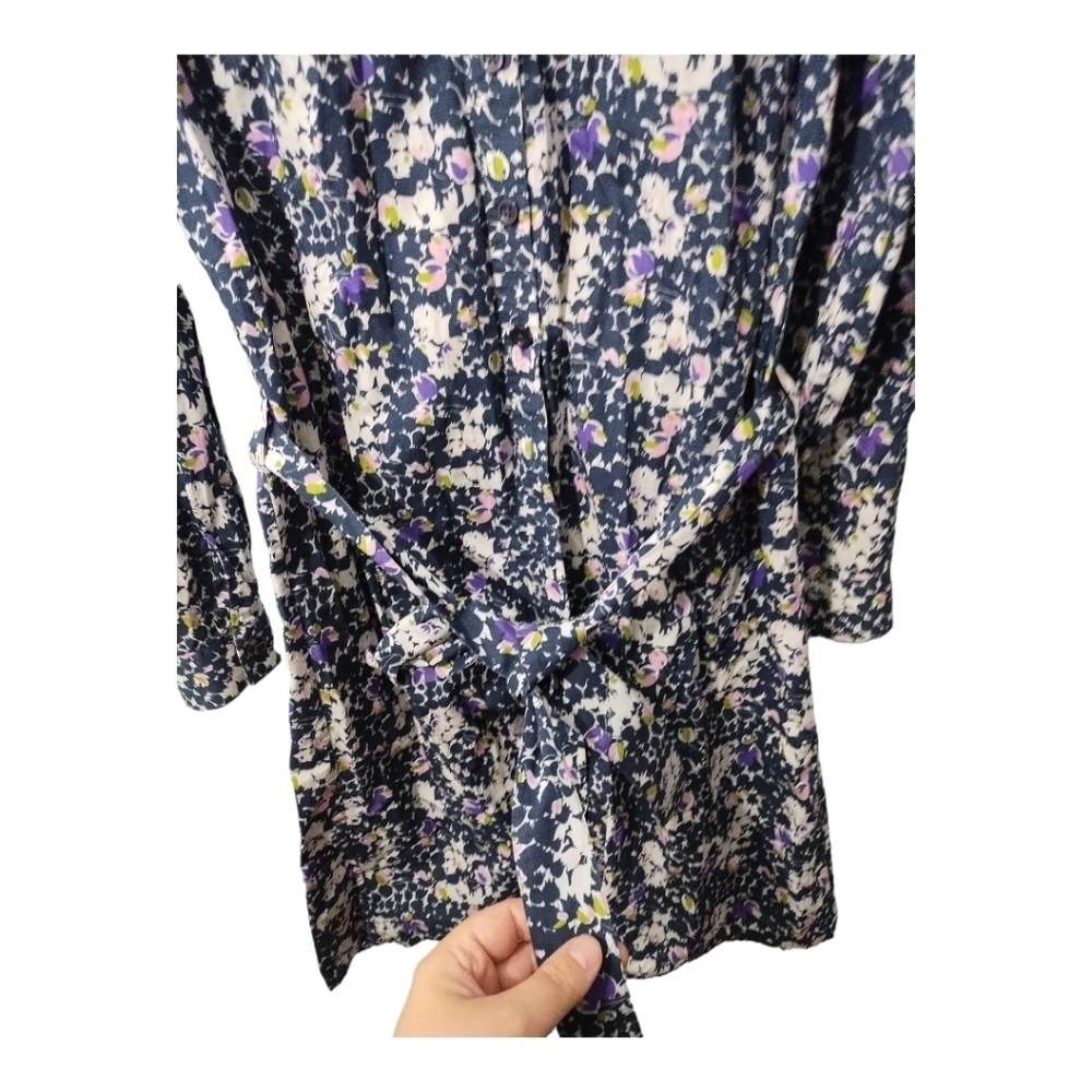 PINK by Thomas Pink Floral Button Up Shirt Preppy Casual Office Dress US Sz 8 - Picture 3 of 7